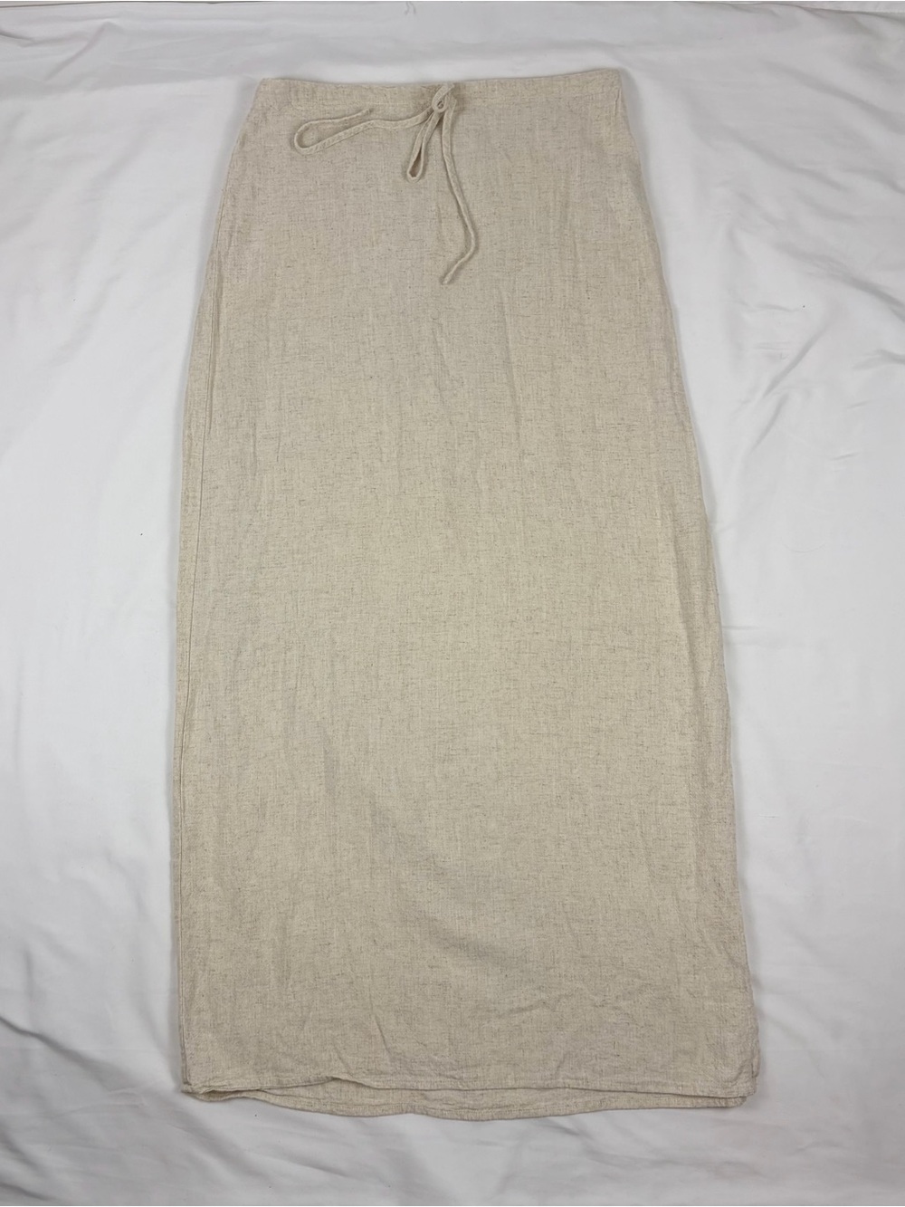 Song of Style by Aimee Song Preppy Linen Coastal Grandma Maxi Skirt w/ Slit